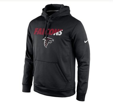 Men's Atlanta Falcons Nike Black Kick Off Staff Performance Pullover Hoodie