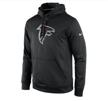 Men's Atlanta Falcons Nike Black Practice Performance Pullover Hoodie