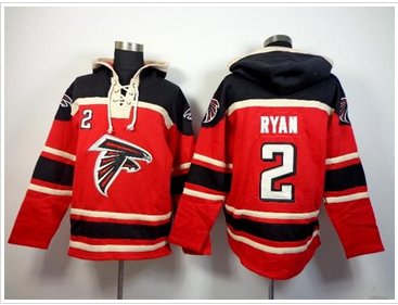 Atlanta Falcons #2 Matt Ryan Red Sawyer Hooded Sweatshirt NFL Hoodie Atlanta Falcons #2 Matt Ryan Red Sawyer Hooded Sweatshirt NFL Hoodie