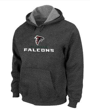 Atlanta Falcons Authentic Logo Pullover HoodieD.Grey Atlanta Falcons Authentic Logo Pullover HoodieD.Grey