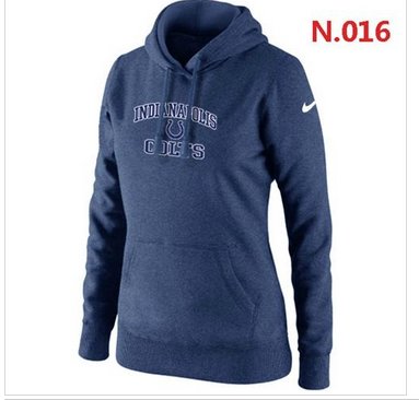 Women's NEW Indianapolis Colts Heart & Soul Pullover Hoodie Dark Blue