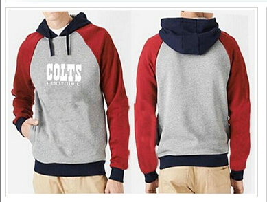 Indianapolis Colts English Version Pullover Hoodie Grey & Red