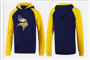 Minnesota Vikings Logo Pullover Hoodie Dark Blue & Yellow