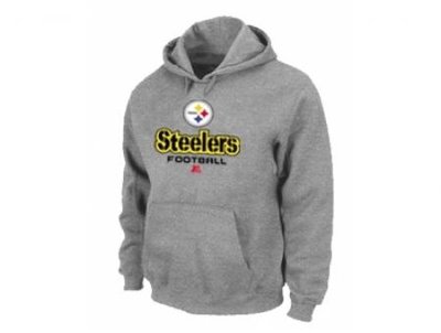Pittsburgh Steelers Critical Victory Pullover Hoodie Grey