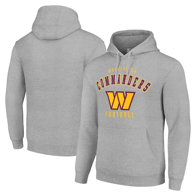 Men's Washington Commanders Grey Pullover Hoodie Men's Washington Commanders Grey Pullover Hoodie