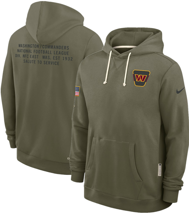 Men's Washington Commanders Olive 2025 Salute to Service Pullover Hoodie Men's Washington Commanders Olive 2025 Salute to Service Pullover Hoodie