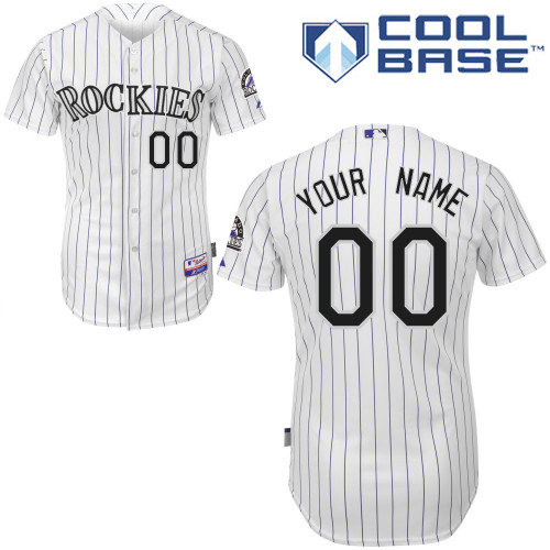 Colorado Rockies Personalized custom Grey Jersey
