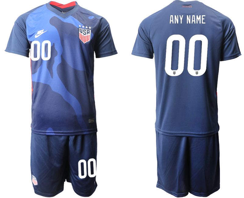 Custom Men's USA Away Soccer Jersey