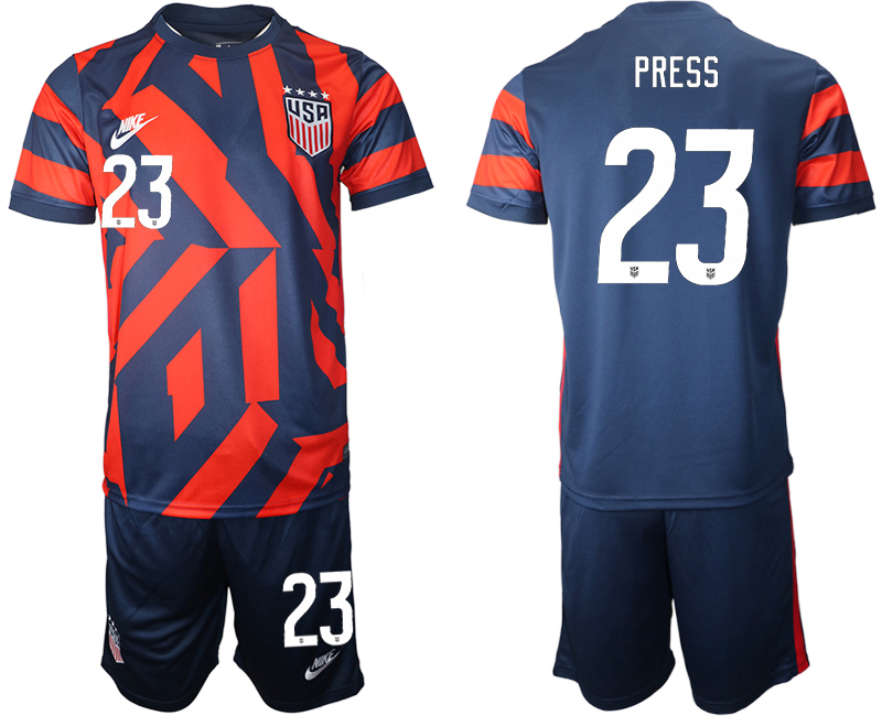Men's USA #23 Press Away Jersey