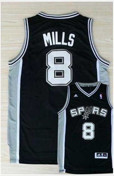 Revolution 30 San Antonio Spurs #8 Patty Mills Black Stitched NBA Jersey