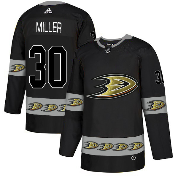 Ducks 30 Ryan Miller Black Team Logos Fashion Adidas Jersey Ducks 30 Ryan Miller Black Team Logos Fashion Adidas Jersey