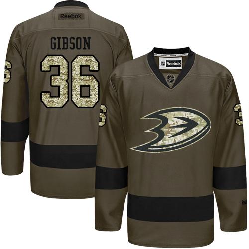 Ducks #36 John Gibson Green Salute to Service Stitched NHL Jersey Ducks #36 John Gibson Green Salute to Service Stitched NHL Jersey