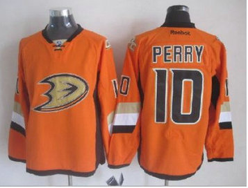 Anaheim Ducks #10 Corey Perry Orange Stitched NHL Jersey