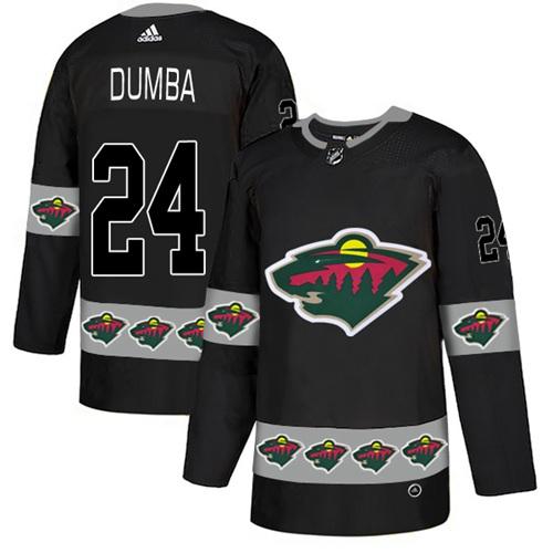 Adidas Wild #24 Matt Dumba Black Authentic Team Logo Fashion Stitched NHL Jersey Adidas Wild #24 Matt Dumba Black Authentic Team Logo Fashion Stitched NHL Jersey