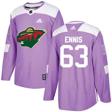 Adidas Wild #63 Tyler Ennis Purple Authentic Fights Cancer Stitched NHL Jersey