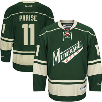 Minnesota Wild #11 Zach Parise Green Stitched NHL Reebok Jersey