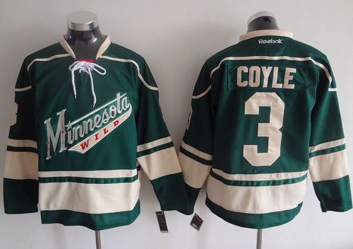 Wild #3 Charlie Coyle Green Stitched NHL Jersey Wild #3 Charlie Coyle Green Stitched NHL Jersey