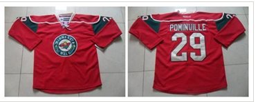 Minnesota Wild #29 Jason Pominville Red Stitched NHL Jersey