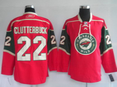 Minnesota Wild 22 CLTTERBUCK red Jerseys Minnesota Wild 22 CLTTERBUCK red Jerseys