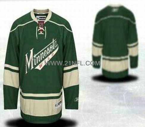 Minnesota Wild Blank Green Jersey