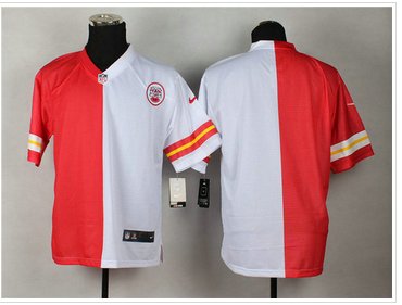 NEW Kansas City Chiefs Bank Men's Stitched Elite Split Jersey