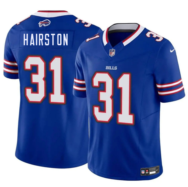 Men's Buffalo Bills #31 Maxwell Hairston Blue 2025 Draft F.U.S.E. Vapor Untouchable Limited Stitched Football Jersey Men's Buffalo Bills #31 Maxwell Hairston Blue 2025 Draft F.U.S.E. Vapor Untouchable Limited Stitched Football Jersey