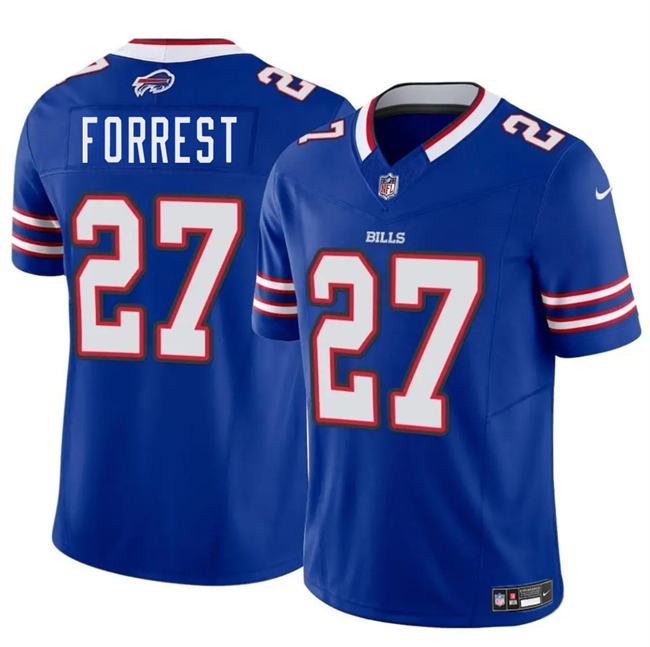 Men's Buffalo Bills #27 Darrick Forrest Blue 2025 F.U.S.E. Vapor Untouchable Limited Stitched Football Jersey Men's Buffalo Bills #27 Darrick Forrest Blue 2025 F.U.S.E. Vapor Untouchable Limited Stitched Football Jersey