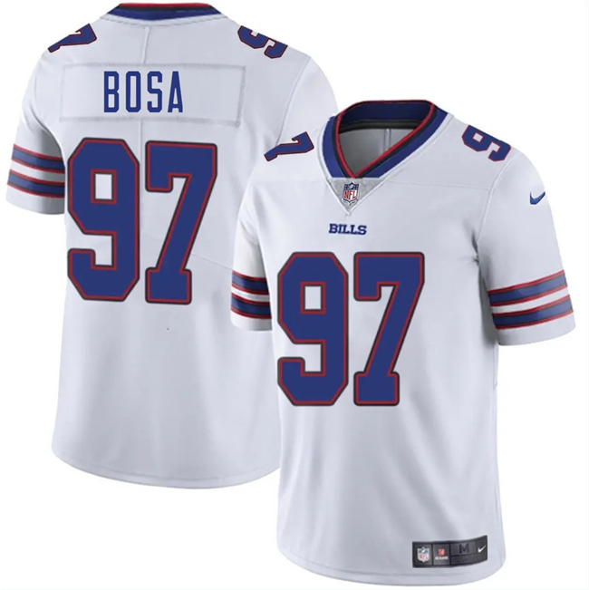 Men's Buffalo Bills #97 Joey Bosa White 2025 Vapor Untouchable Limited Stitched Football Jersey Men's Buffalo Bills #97 Joey Bosa White 2025 Vapor Untouchable Limited Stitched Football Jersey