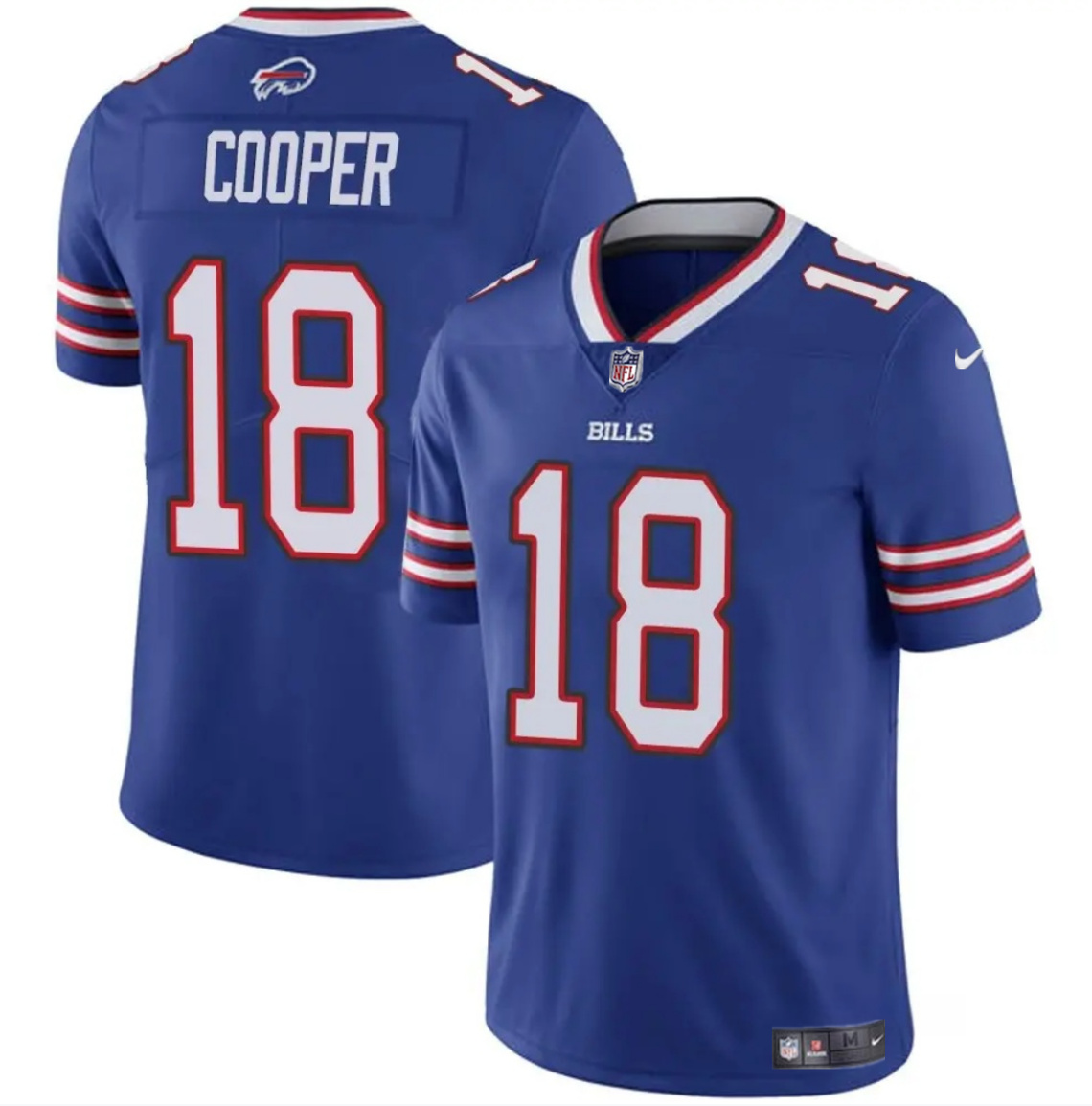 Men's Buffalo Bills #18 Amari Cooper Royal 2024 Vapor Untouchable Limited Stitched Football Jersey Men's Buffalo Bills #18 Amari Cooper Royal 2024 Vapor Untouchable Limited Stitched Football Jersey