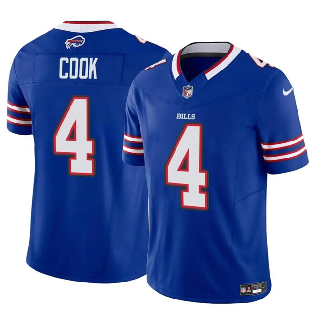 Men's Buffalo Bills #4 James Cook Blue 2023 F.U.S.E. Vapor Untouchable Limited Stitched Football Jersey Men's Buffalo Bills #4 James Cook Blue 2023 F.U.S.E. Vapor Untouchable Limited Stitched Football Jersey