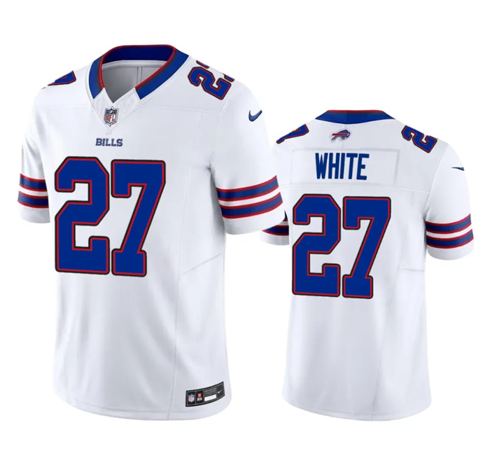 Men's Buffalo Bills #27 Tre'Davious White White 2023 F.U.S.E. Vapor Untouchable Limited Stitched Jersey Men's Buffalo Bills #27 Tre'Davious White White 2023 F.U.S.E. Vapor Untouchable Limited Stitched Jersey