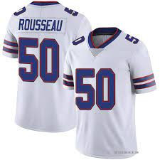 Nike Bills 50 Gregory Rousseau White Vapor Limited Men Jersey Nike Bills 50 Gregory Rousseau White Vapor Limited Men Jersey