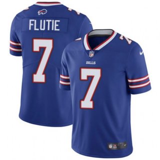 Men's Buffalo Bills #7 Doug Flutie Blue Vapor Untouchable Limited Stitched Jersey Men's Buffalo Bills #7 Doug Flutie Blue Vapor Untouchable Limited Stitched Jersey