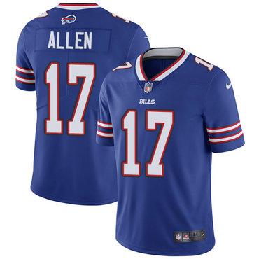 Nike Bills #17 Josh Allen Royal Blue Team Color Stitched NFL Vapor Untouchable Limited Jersey Nike Bills #17 Josh Allen Royal Blue Team Color Stitched NFL Vapor Untouchable Limited Jersey