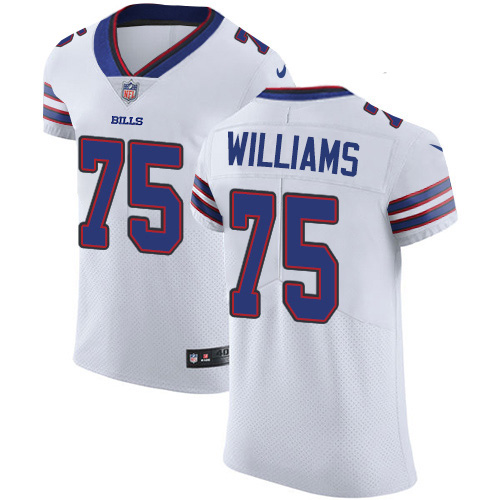 Nike Bills #75 Daryl Williams White Men's Stitched NFL New Elite Jersey Nike Bills #75 Daryl Williams White Men's Stitched NFL New Elite Jersey