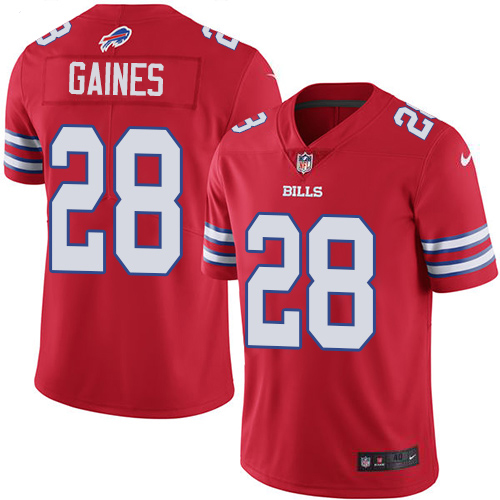 Nike Bills #28 E.J. Gaines Red Men's Stitched NFL Limited Rush Jersey Nike Bills #28 E.J. Gaines Red Men's Stitched NFL Limited Rush Jersey