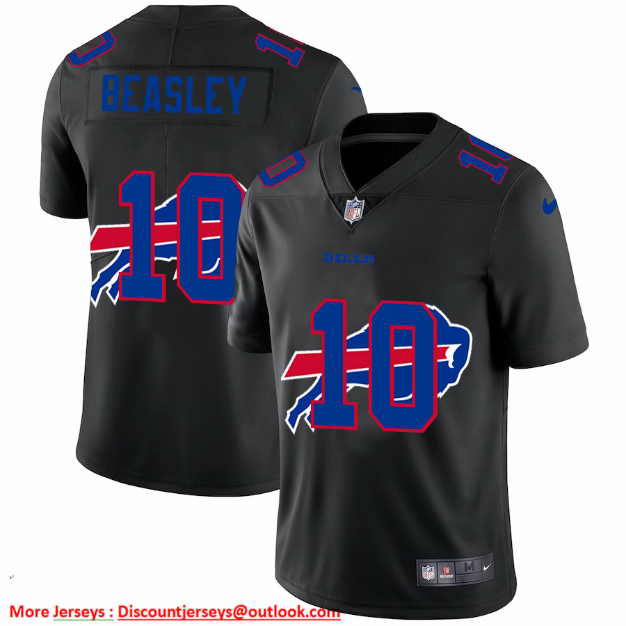 Buffalo Bills #10 Cole Beasley Men's Nike Team Logo Dual Overlap Limited NFL Jersey Black