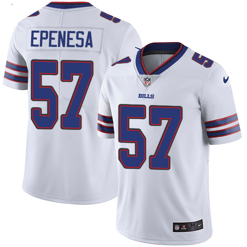 Nike Bills #57 A.J. Epenesas White Men's Stitched NFL Vapor Untouchable Limited Jersey Nike Bills #57 A.J. Epenesas White Men's Stitched NFL Vapor Untouchable Limited Jersey