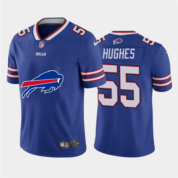 Nike Bills 55 Jerry Hughes Royal Team Big Logo Vapor Untouchable Limited Jersey Nike Bills 55 Jerry Hughes Royal Team Big Logo Vapor Untouchable Limited Jersey