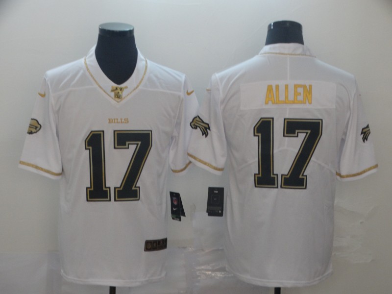 Nike Bills 17 Josh Allen White Gold Vapor Untouchable Limited Jersey Nike Bills 17 Josh Allen White Gold Vapor Untouchable Limited Jersey