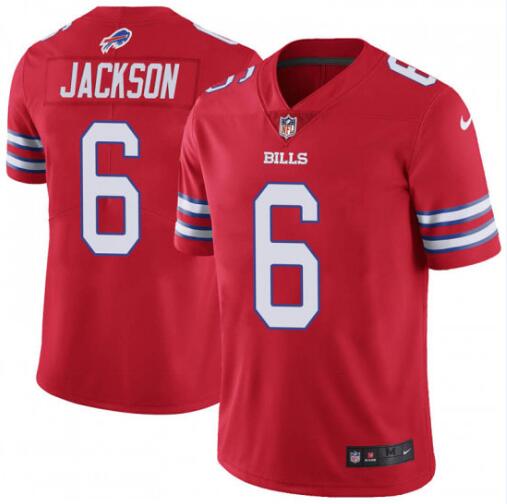 Nike Bills 6 Tyree Jackson Red Color Rush Limited Jersey Nike Bills 6 Tyree Jackson Red Color Rush Limited Jersey