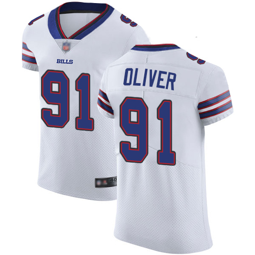 Bills #91 Ed Oliver White Men's Stitched Football Vapor Untouchable Elite Jersey Bills #91 Ed Oliver White Men's Stitched Football Vapor Untouchable Elite Jersey