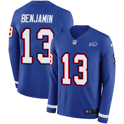 Nike Bills #13 Kelvin Benjamin Royal Blue Team Color Men's Stitched NFL Limited Therma Long Sleeve Jersey Nike Bills #13 Kelvin Benjamin Royal Blue Team Color Men's Stitched NFL Limited Therma Long Sleeve Jersey