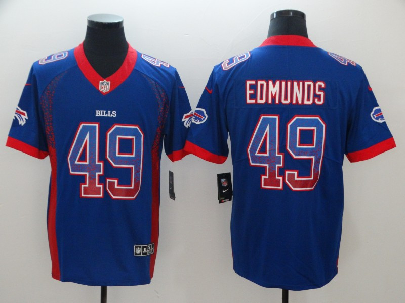 Nike Bills 49 Tremaine Edmunds Royal Drift Fashion Limited Jersey Nike Bills 49 Tremaine Edmunds Royal Drift Fashion Limited Jersey