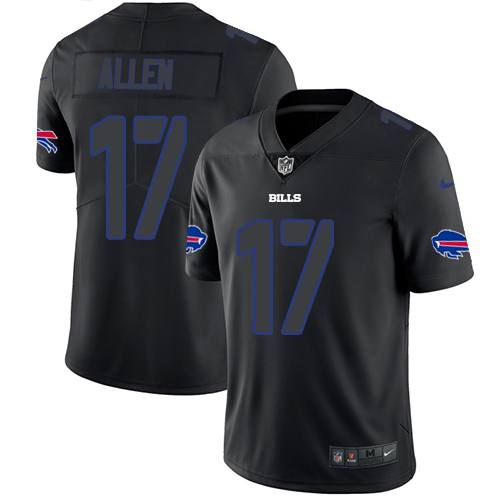 Nike Bills #17 Josh Allen Black Men's Stitched NFL Limited Rush Impact Jersey Nike Bills #17 Josh Allen Black Men's Stitched NFL Limited Rush Impact Jersey