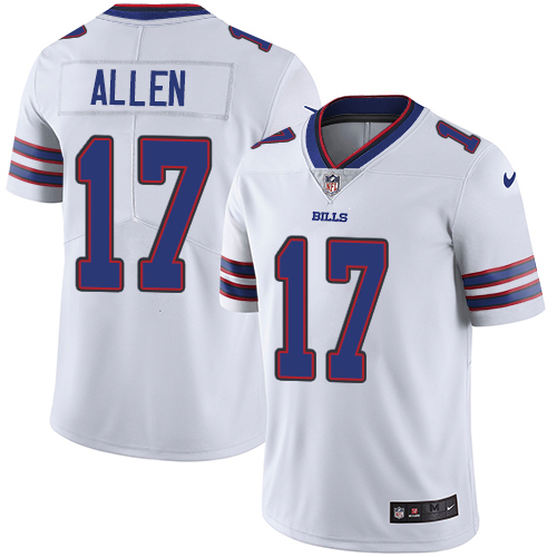 Nike Bills #17 Josh Allen White Men's Stitched NFL Vapor Untouchable Limited Jersey Nike Bills #17 Josh Allen White Men's Stitched NFL Vapor Untouchable Limited Jersey