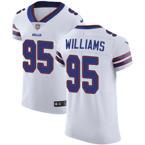 Nike Bills #95 Kyle Williams White Men's Stitched NFL Vapor Untouchable Elite Jersey Nike Bills #95 Kyle Williams White Men's Stitched NFL Vapor Untouchable Elite Jersey