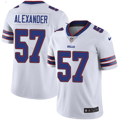 Nike Bills #57 Lorenzo Alexander White Men's Stitched NFL Vapor Untouchable Limited Jersey Nike Bills #57 Lorenzo Alexander White Men's Stitched NFL Vapor Untouchable Limited Jersey