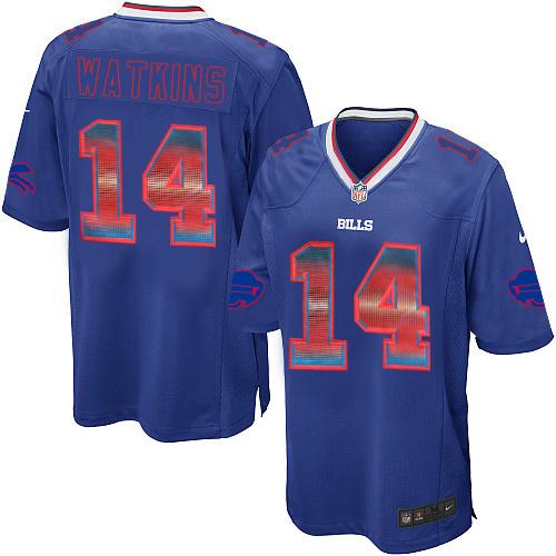 Nike Bills #14 Sammy Watkins Royal Blue Team Color Men's Stitched NFL Limited Strobe Jersey Nike Bills #14 Sammy Watkins Royal Blue Team Color Men's Stitched NFL Limited Strobe Jersey