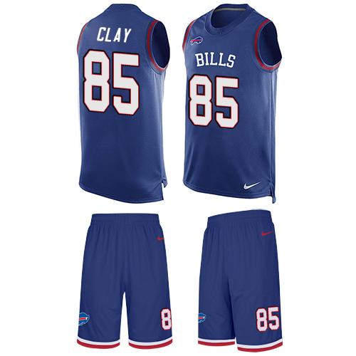 Nike Bills #85 Charles Clay Royal Blue Team Color Men's Stitched NFL Limited Tank Top Suit Jersey Nike Bills #85 Charles Clay Royal Blue Team Color Men's Stitched NFL Limited Tank Top Suit Jersey